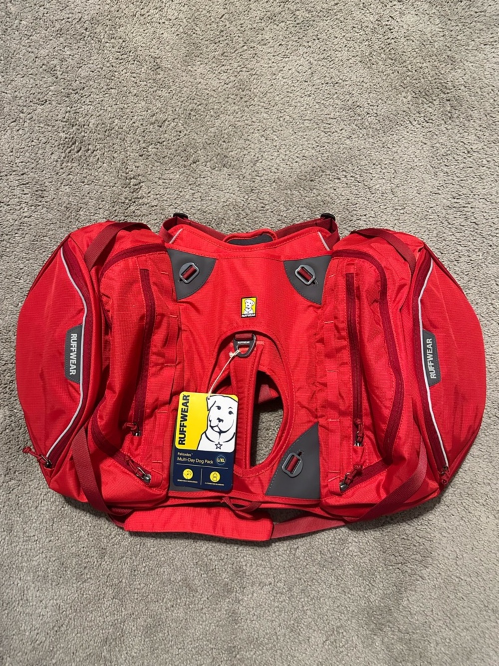 Ruffwear Singletrak Dog Pack Red L XL